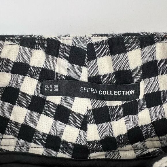 Sfera Collection Women's Black White Gingham High Waisted Duo Pocket Shorts Sz 4 - Picture 9 of 15